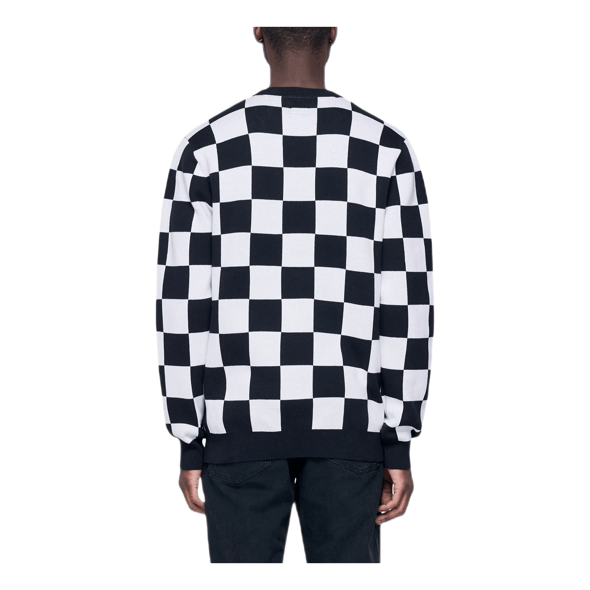 Checker Sweater Black