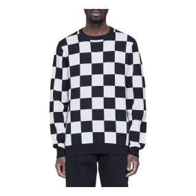 Checker Sweater Black