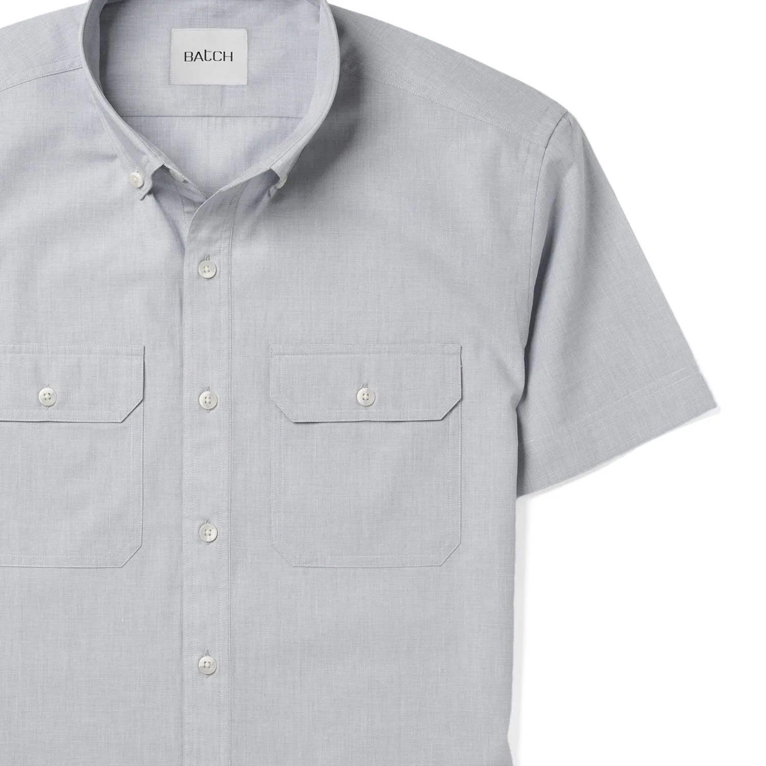 Constructor Short Sleeve Utility Shirt –  Aluminum Gray End-on-end