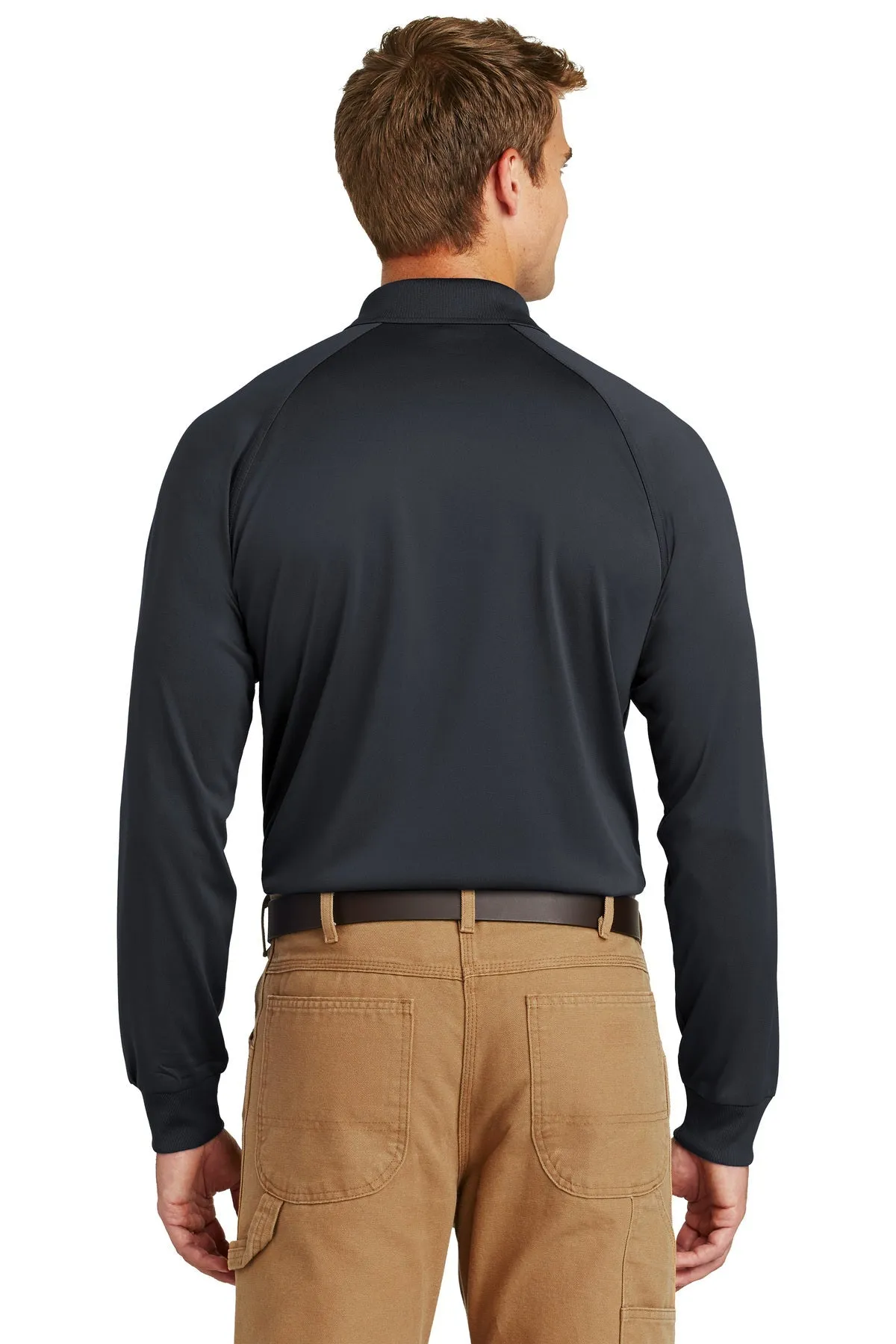 CornerStone Long Sleeve Tactical Polo, Charcoal