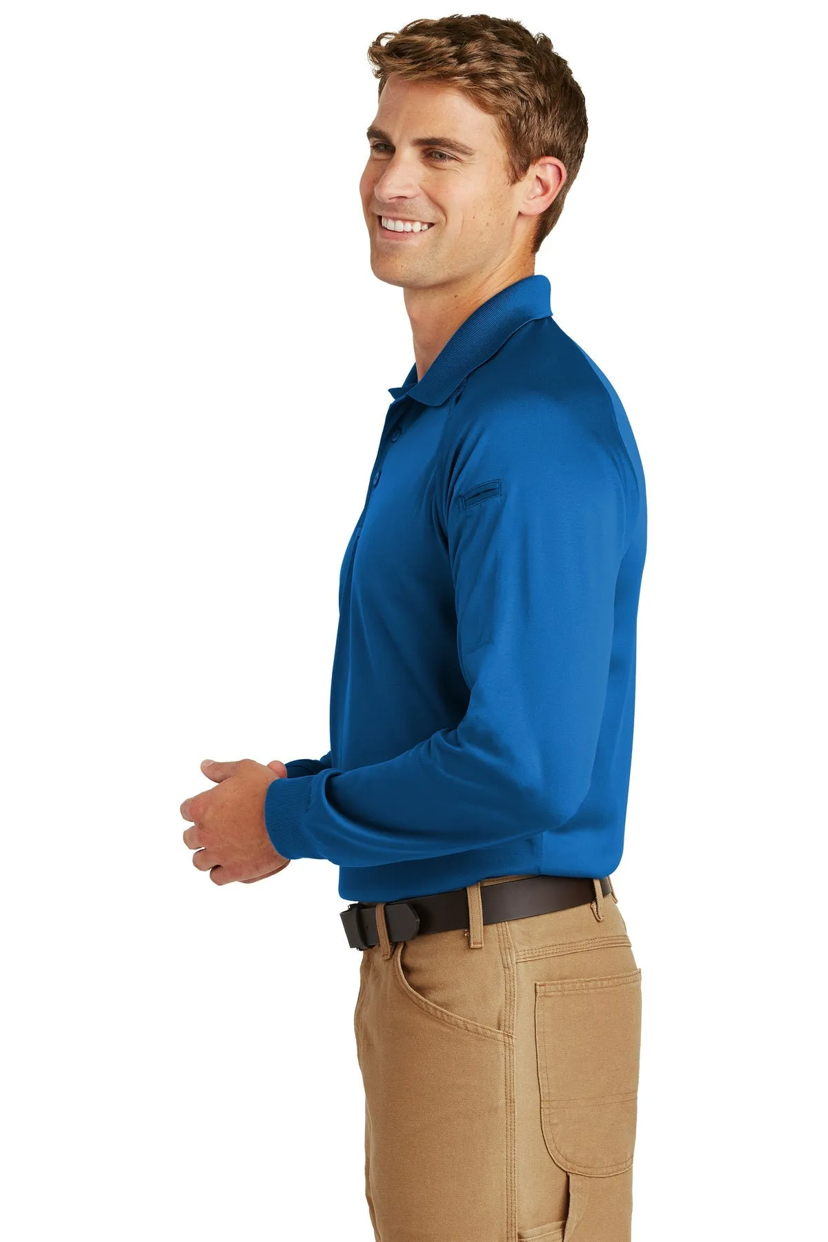 CornerStone Long Sleeve Tactical Polo, Royal