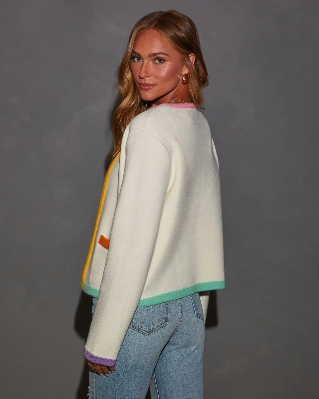 Country Club Colorblock Cardigan