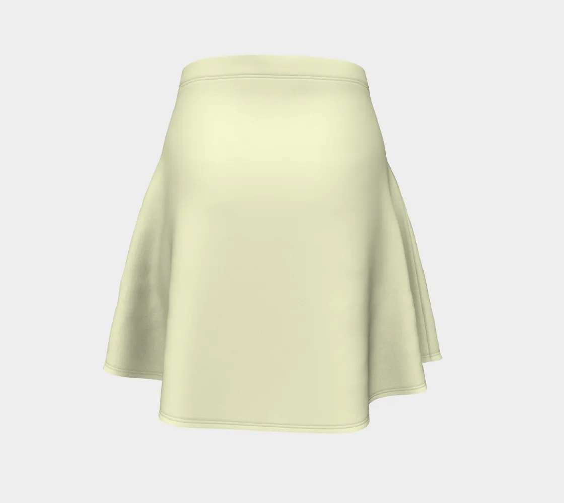 Cream Flare Skirt