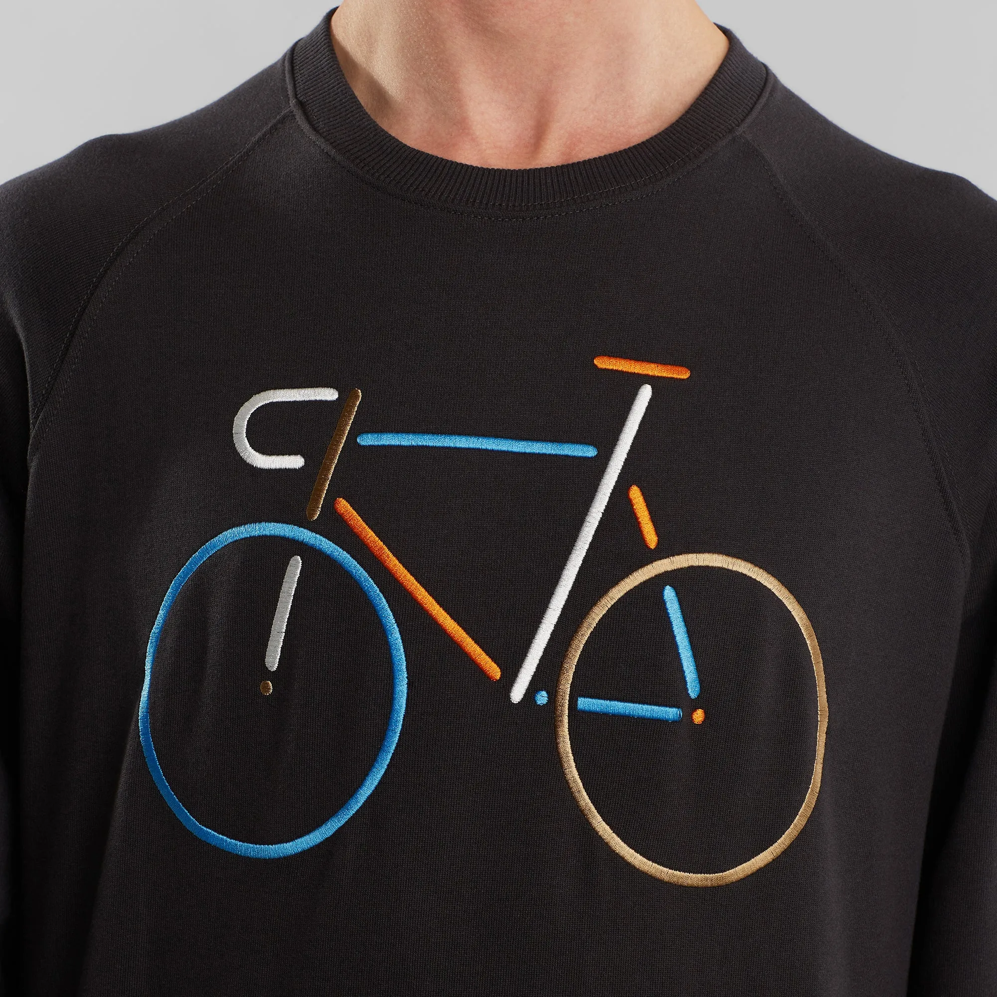 Dedicated Sweatshirt Malmoe Color Bike Charcoal