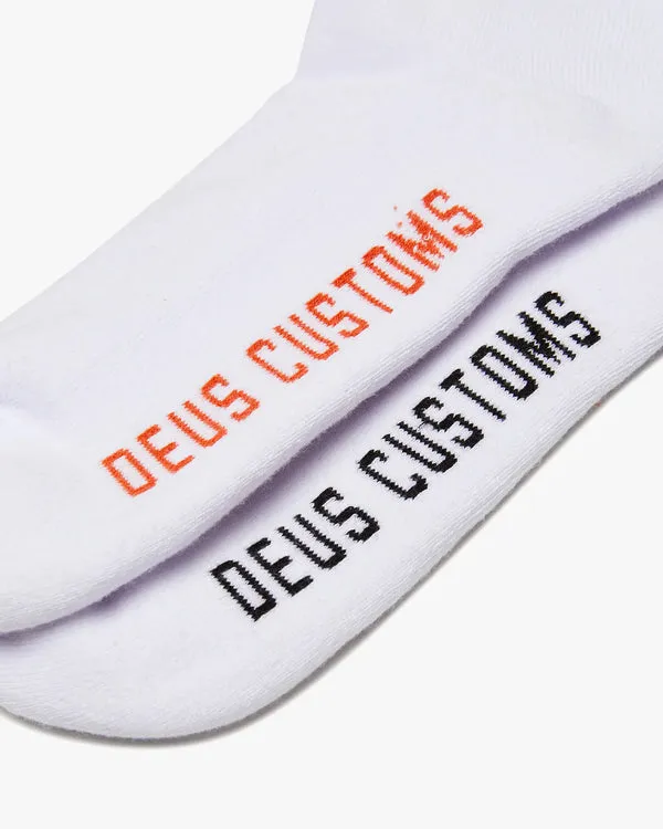 Deus Ex Machina Utility 2 Pack Socks - White