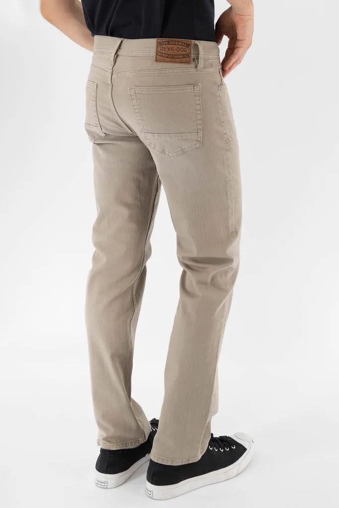 Devil Dog Lincoln Slim Straight Jean In Greyhound