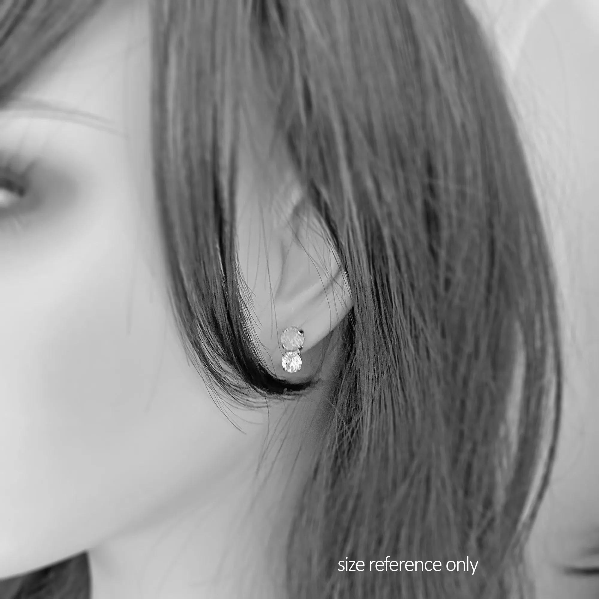 Diamante Double Bubble Post Earrings