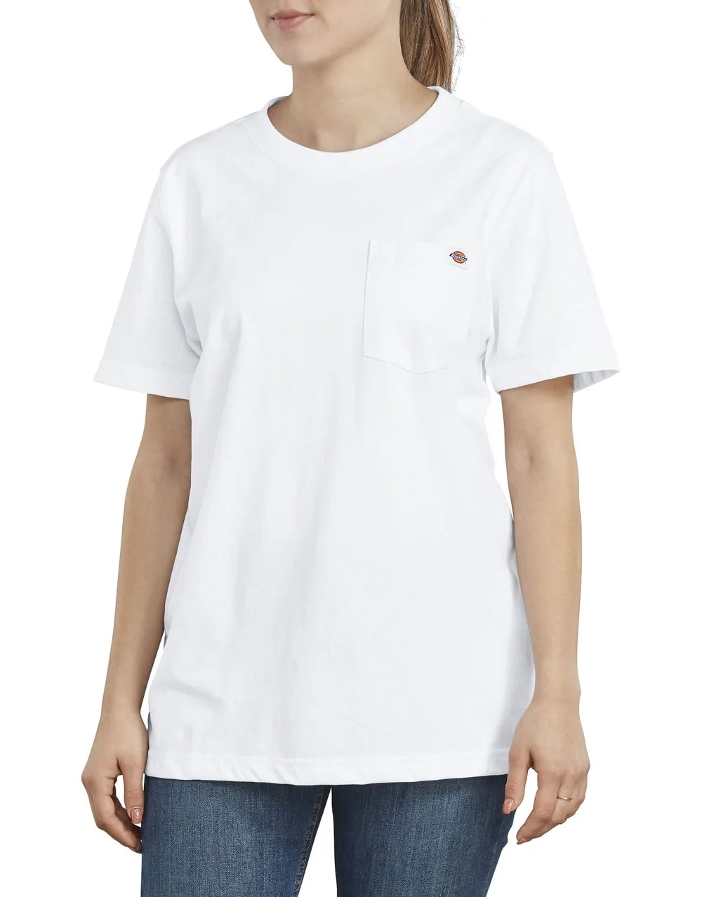 Dickies Women's Short Sleeve Heavyweight T-Shirt FS450 - White