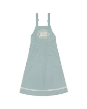 Doily Apron Utility Dress - Seafoam