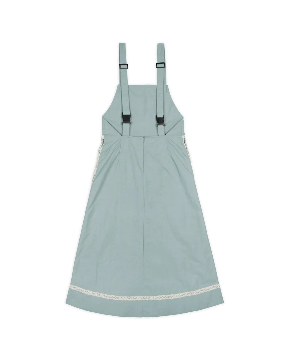 Doily Apron Utility Dress - Seafoam