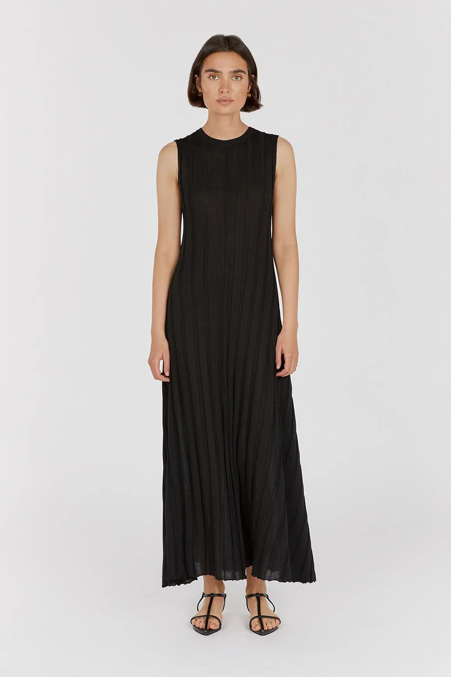 EDEN BLACK SLEEVELESS MAXI DRESS