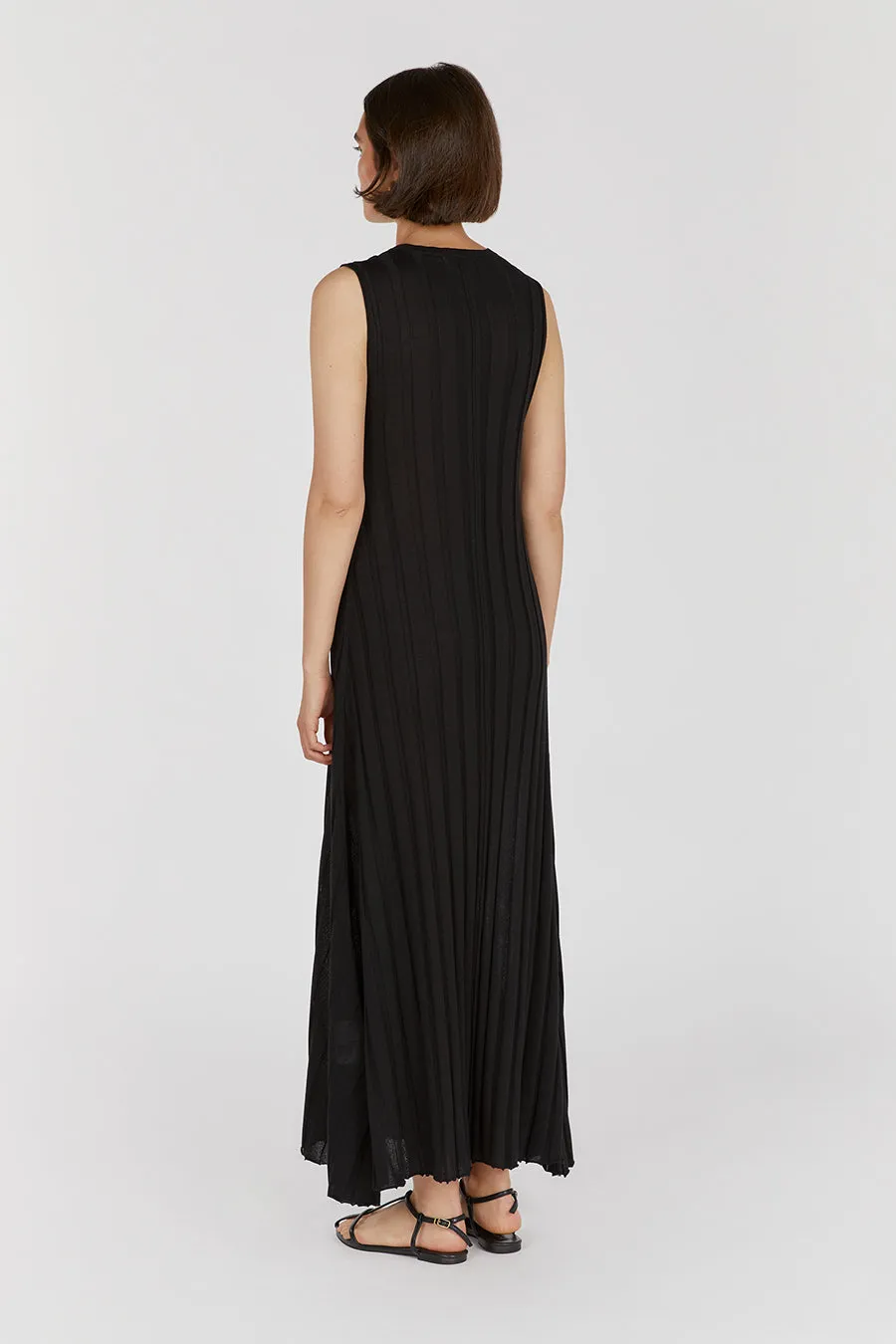 EDEN BLACK SLEEVELESS MAXI DRESS