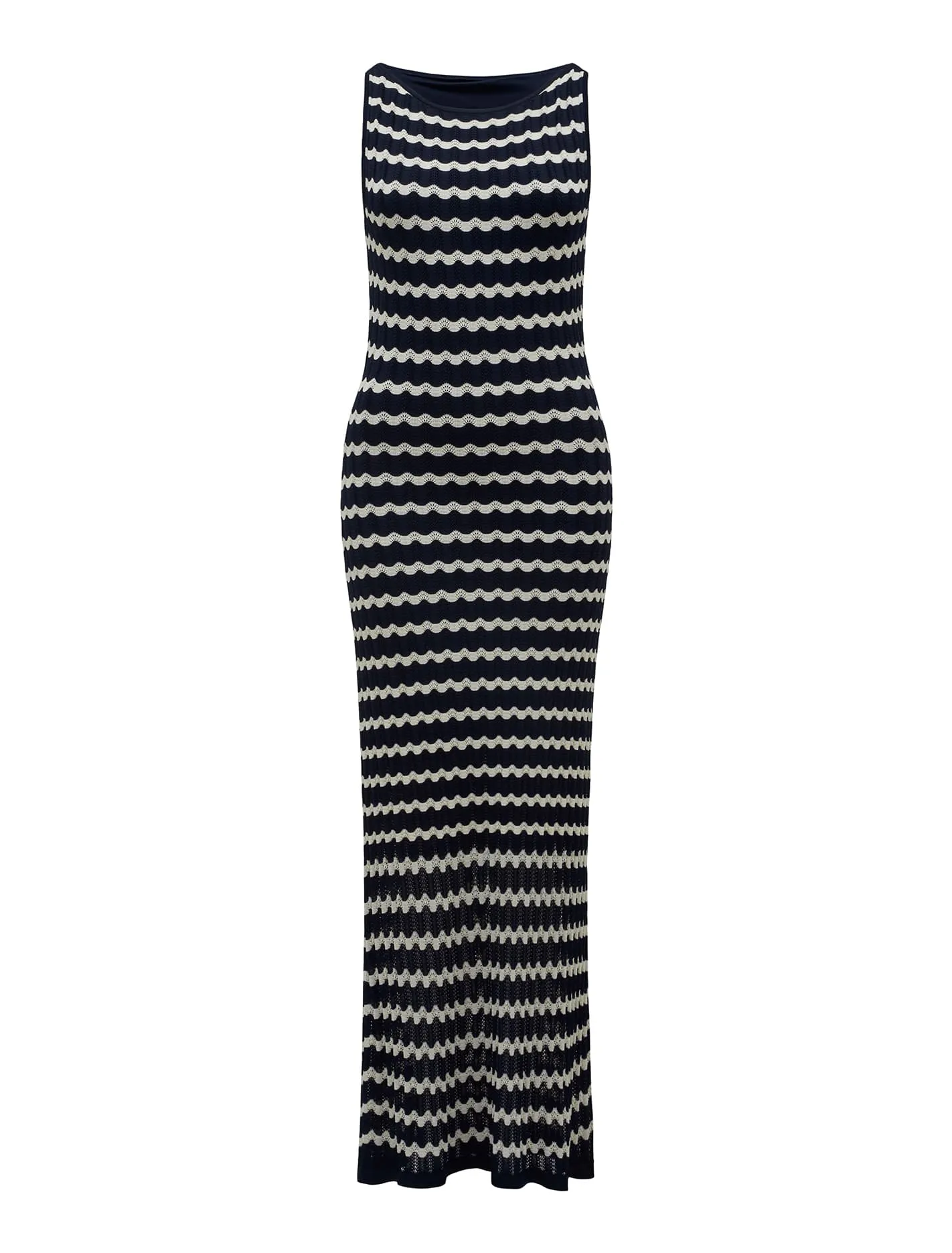 Elora Wave Striped Knit Dress