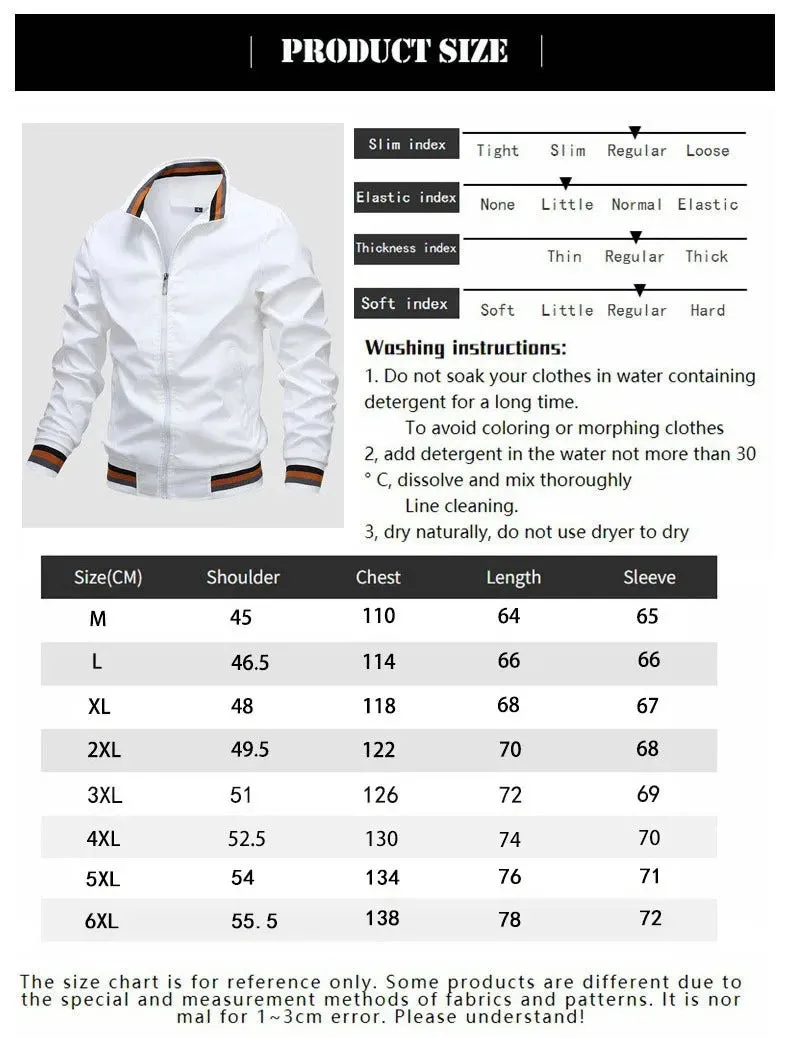 Embroidery CARTELO Autumn and Winter Men's Stand Collar Casual Zipper Jacket Outdoor Sports Coat Windbreaker Jacket for Men