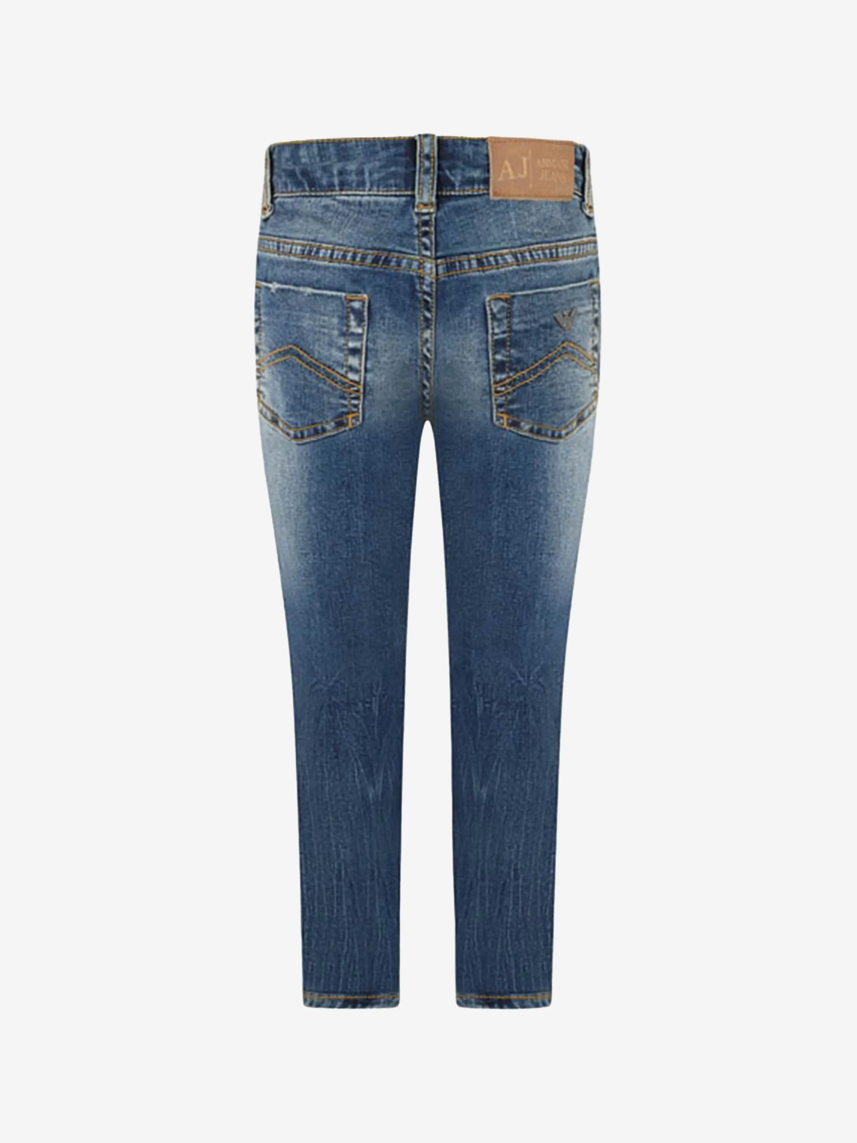 Emporio Armani Boys Stone Washed Denim Jeans