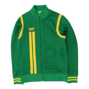 Erima Mens Green Yellow Track Jacket | Vintage 90s Retro Sportswear VTG