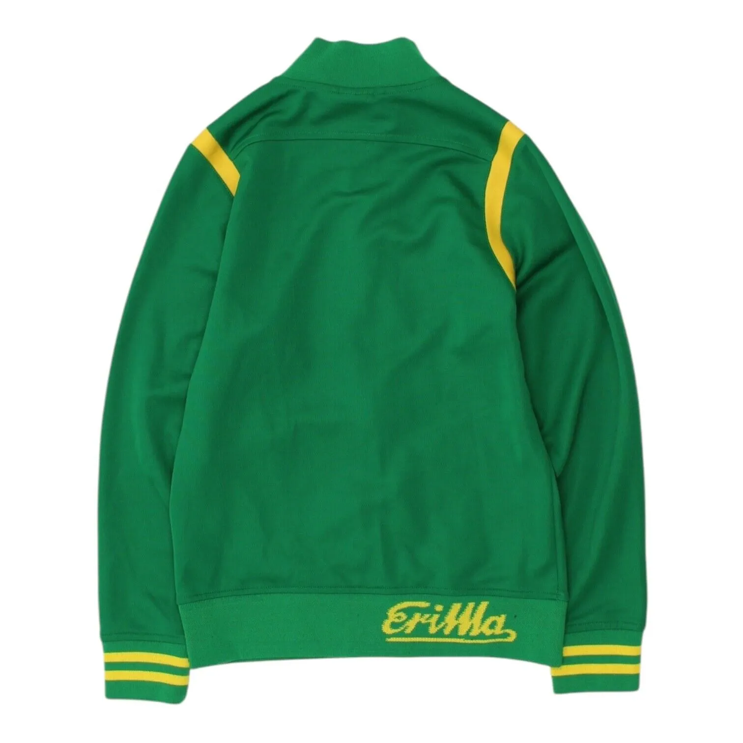 Erima Mens Green Yellow Track Jacket | Vintage 90s Retro Sportswear VTG