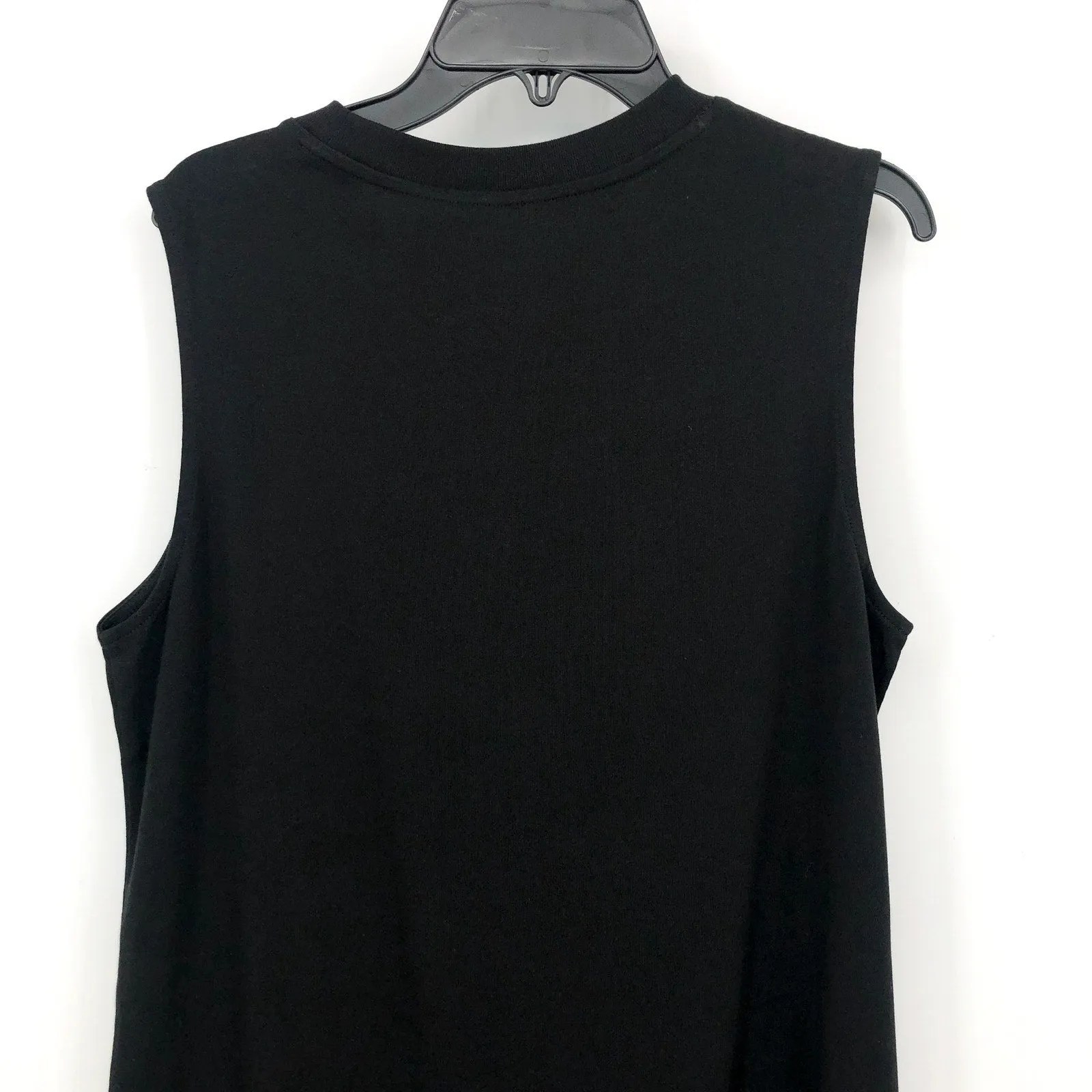 EVERLANE The Organic Cotton Weekend Tank Dress Small Black Midi Sleeveless