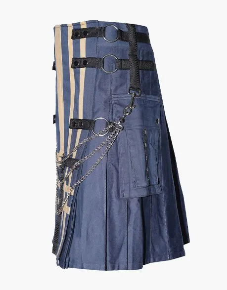 FASHION UTILITY KILT WITH CHAIN