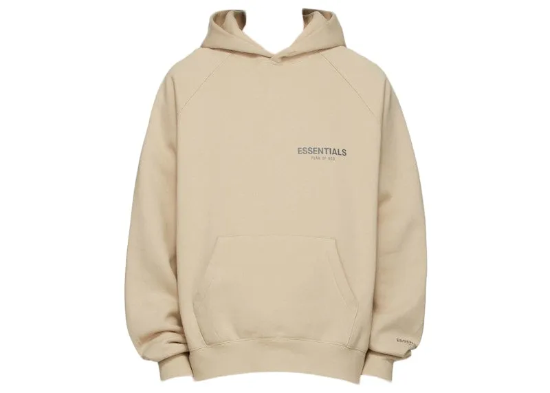 Fear Of God Essentials Ssense Exclusive Pullover Hoodie Linen