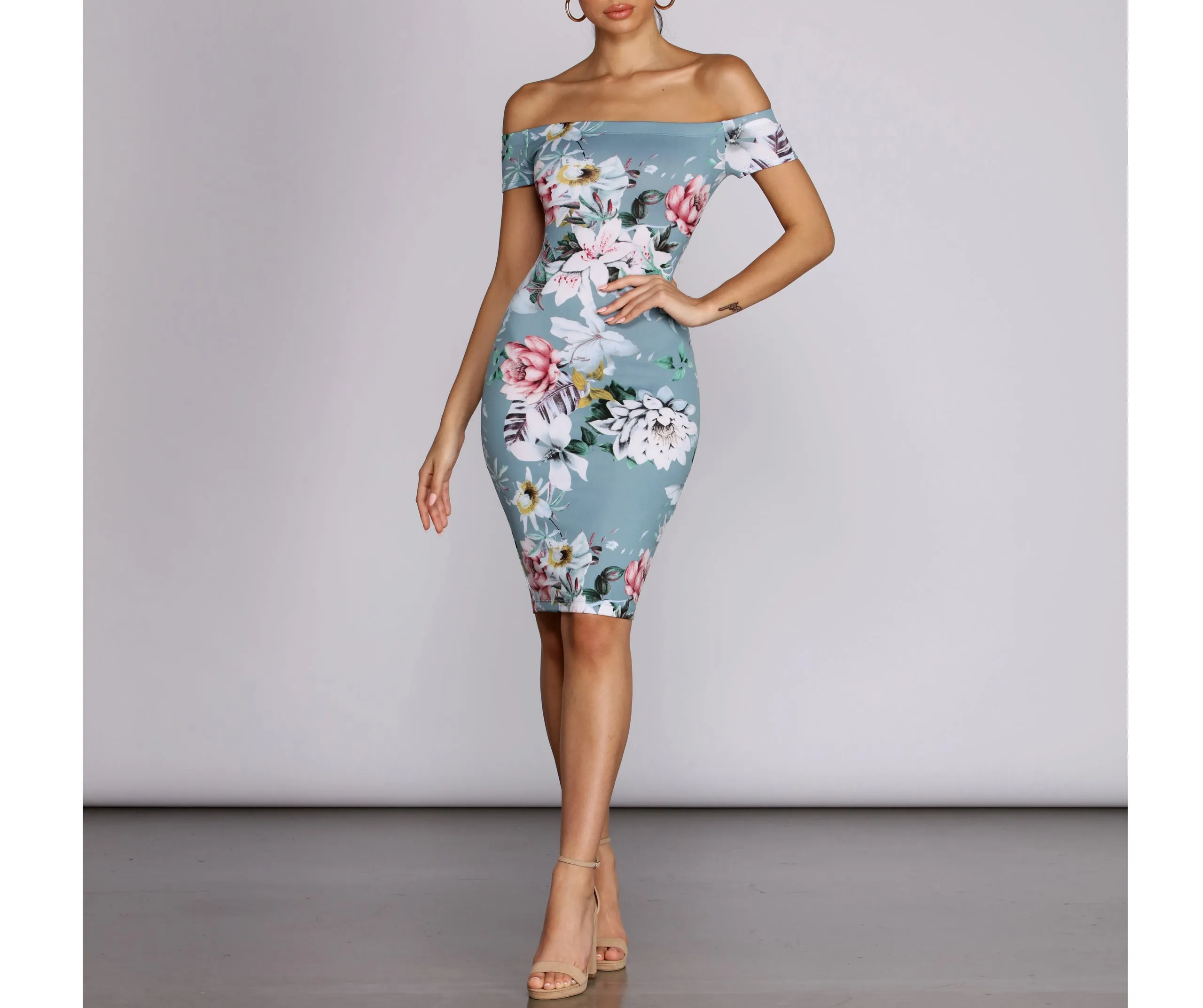 Floral In Love Midi Dress