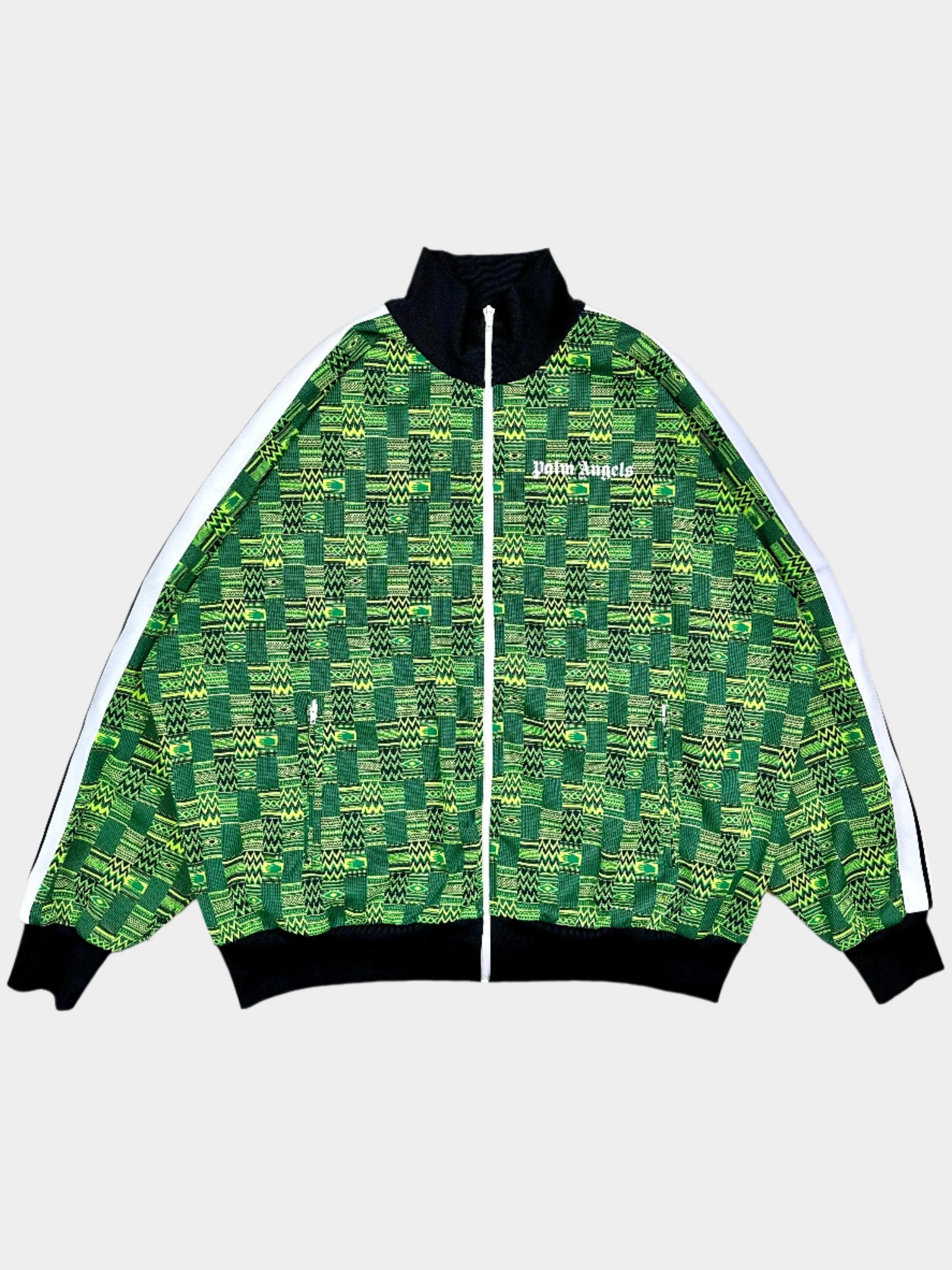 Geometric Jacquard Track Jacket