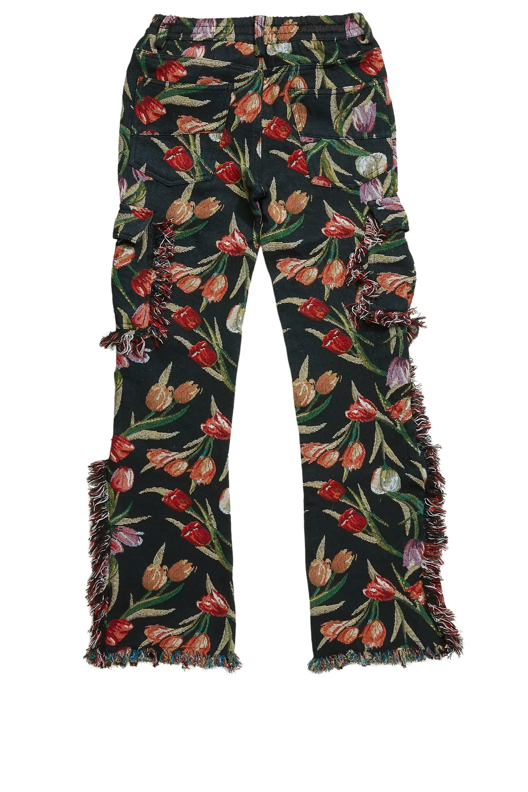 Girls Anaya Black Slim Flare Pants