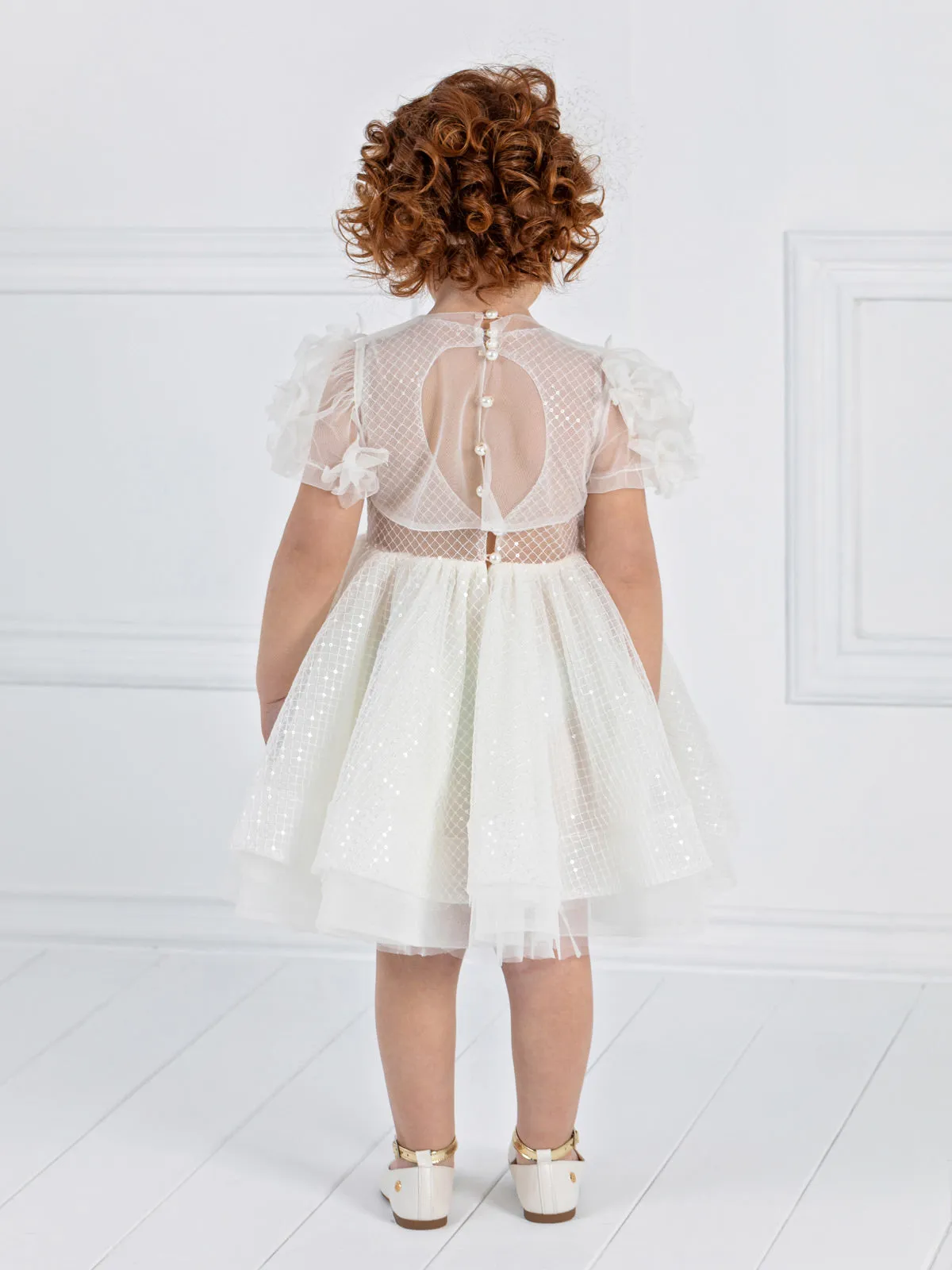 Girl's baptism total dress & Bolero - BASHFUL