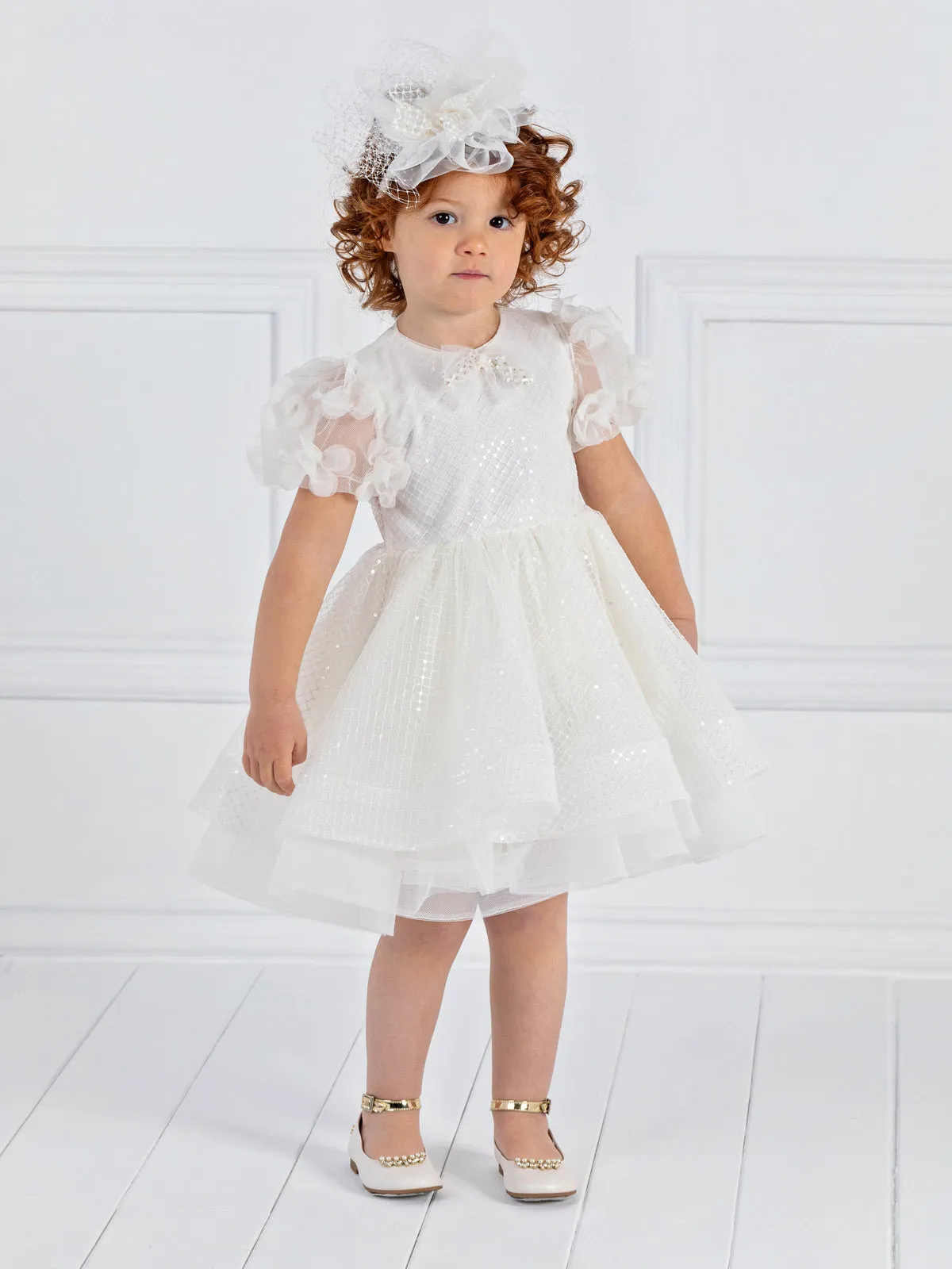 Girl's baptism total dress & Bolero - BASHFUL