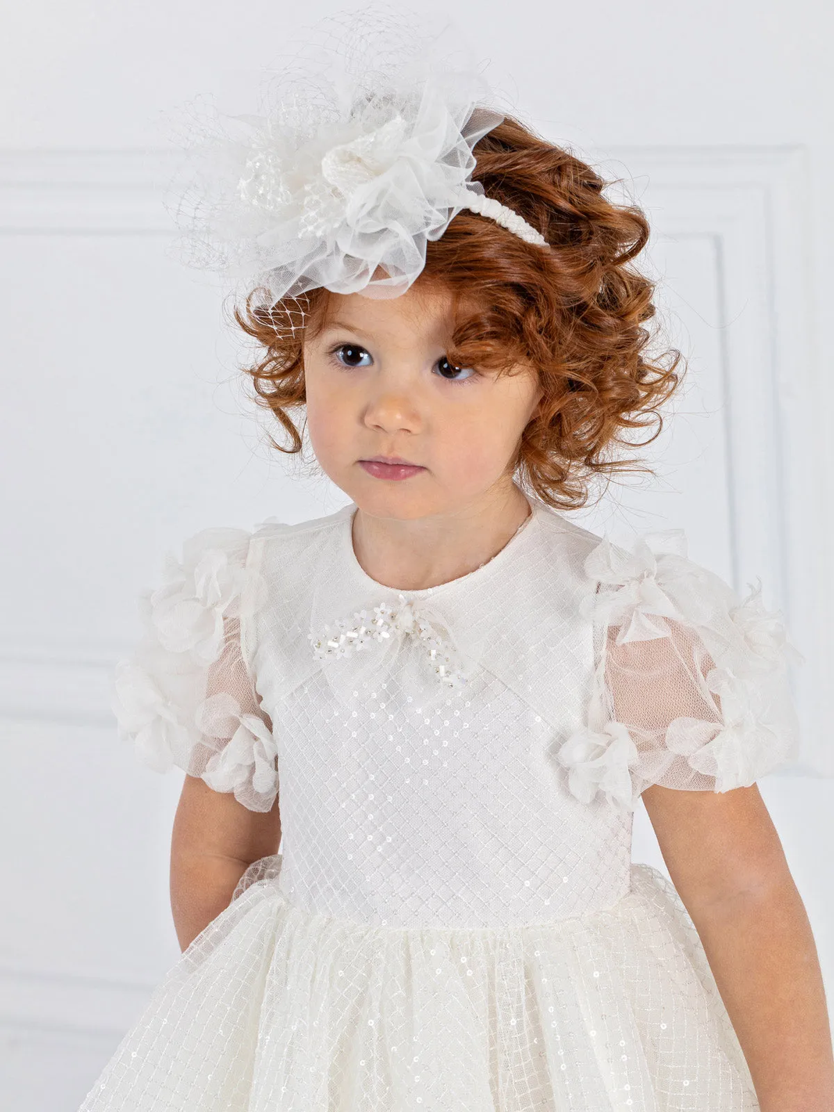 Girl's baptism total dress & Bolero - BASHFUL