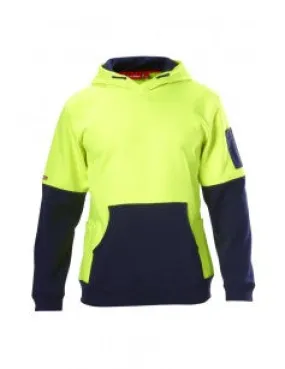 Hard Yakka | Foundations Hi Vis Two Tone Brushed Fleece Hoodie | Y19325