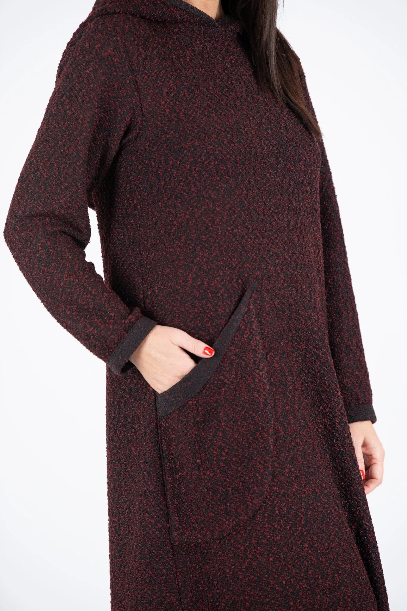 Hooded Knitted Dress LINDA