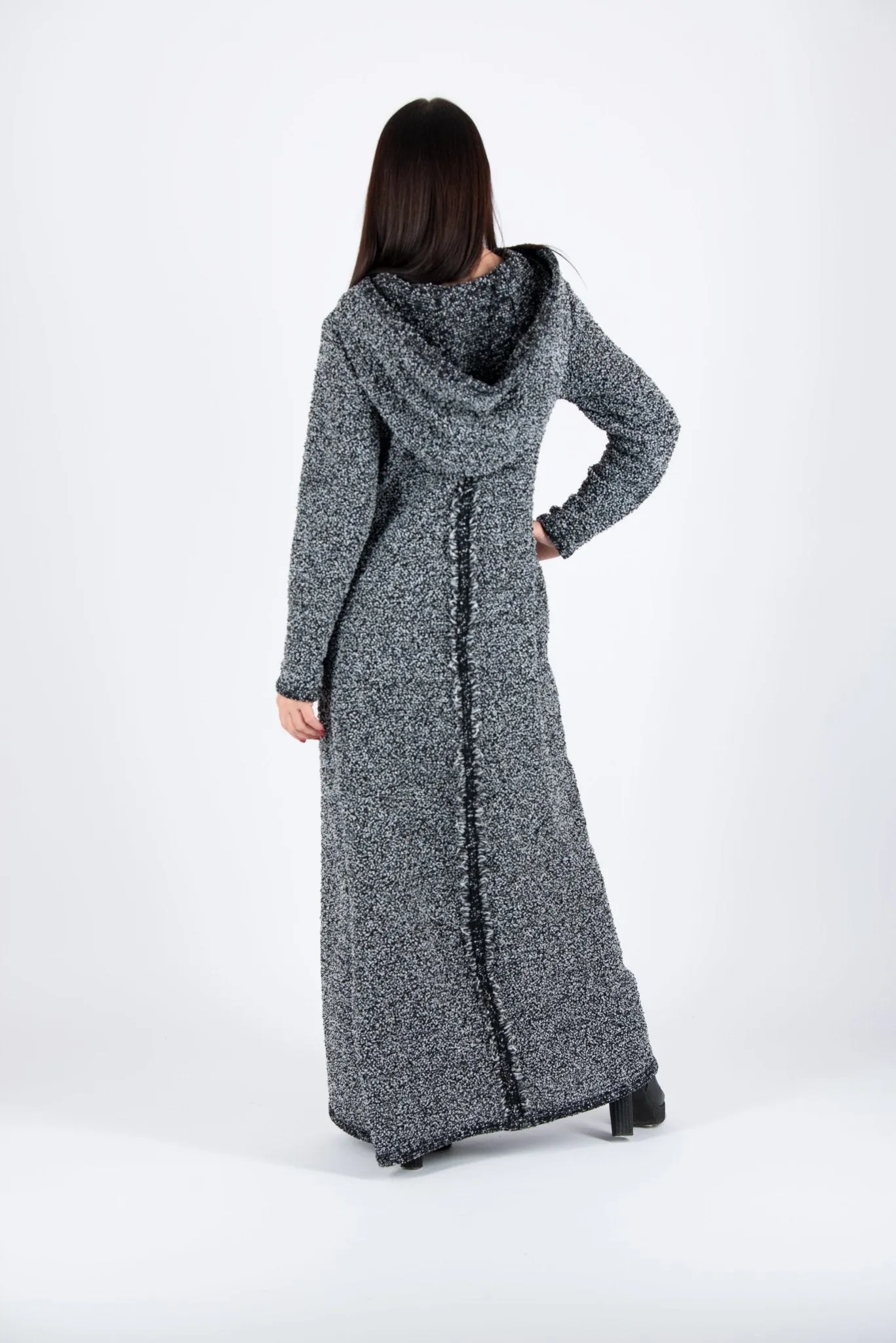 Hooded Knitted Dress LINDA