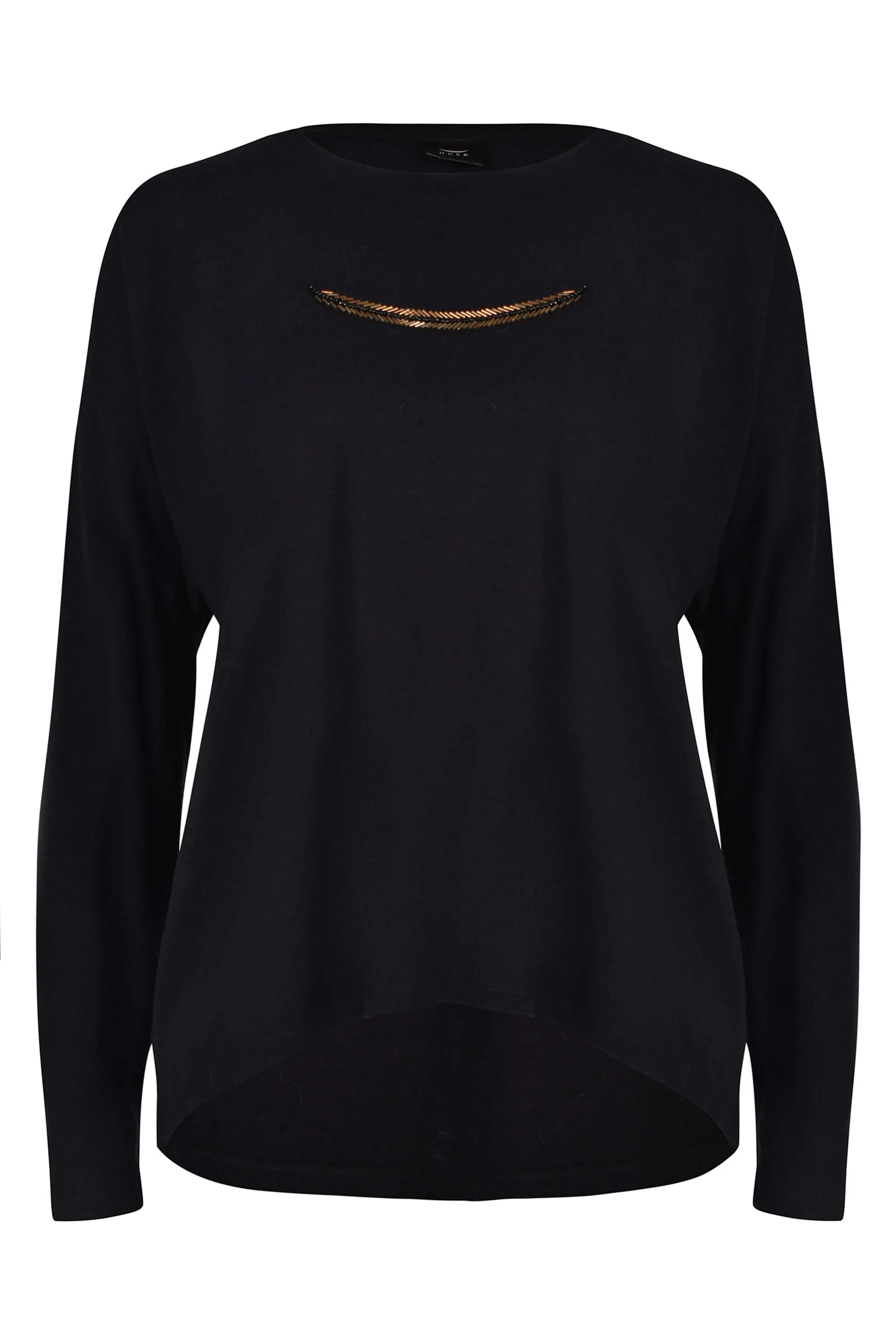 Husk Beaded Top - Black