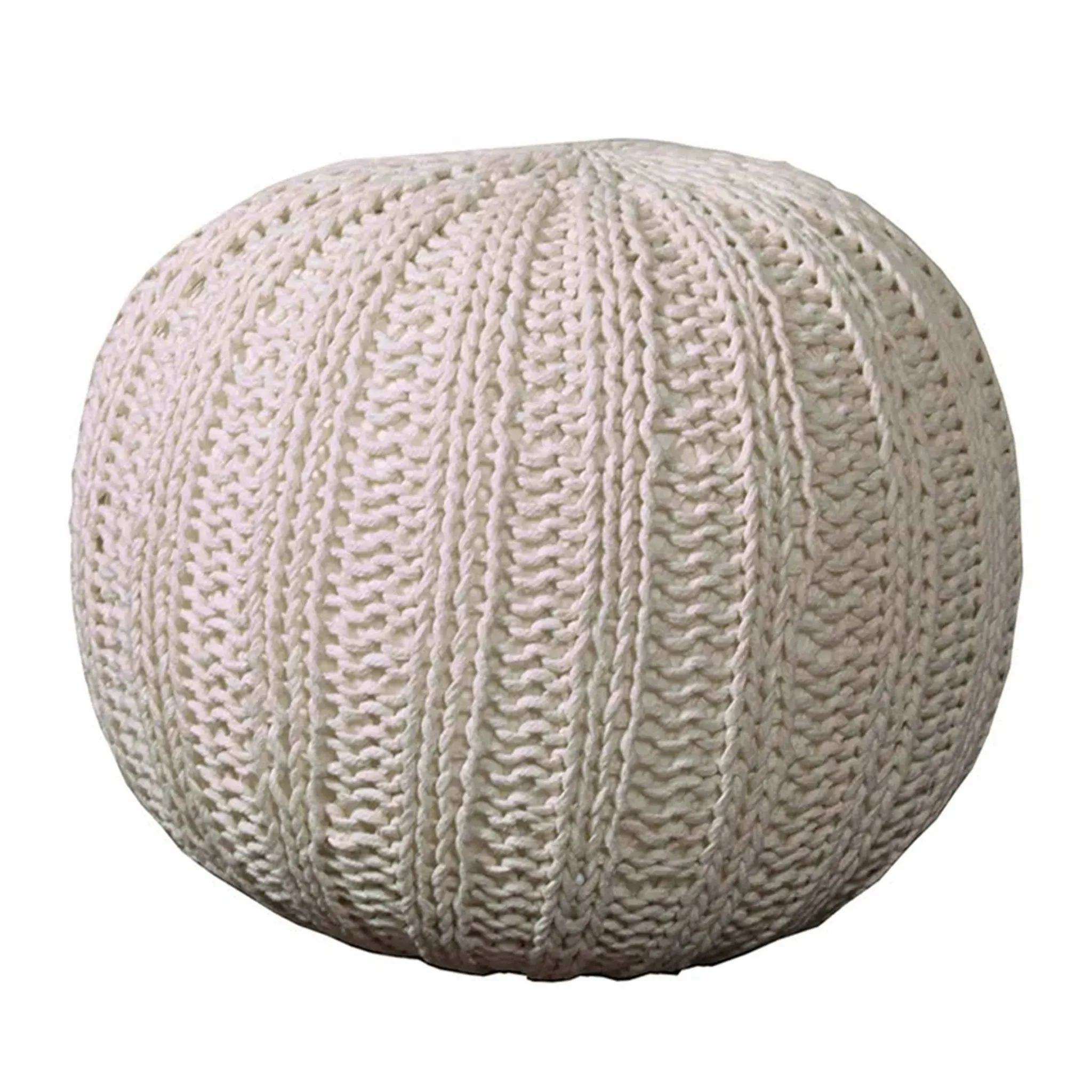 Hygge Knit LR08124 Pouf