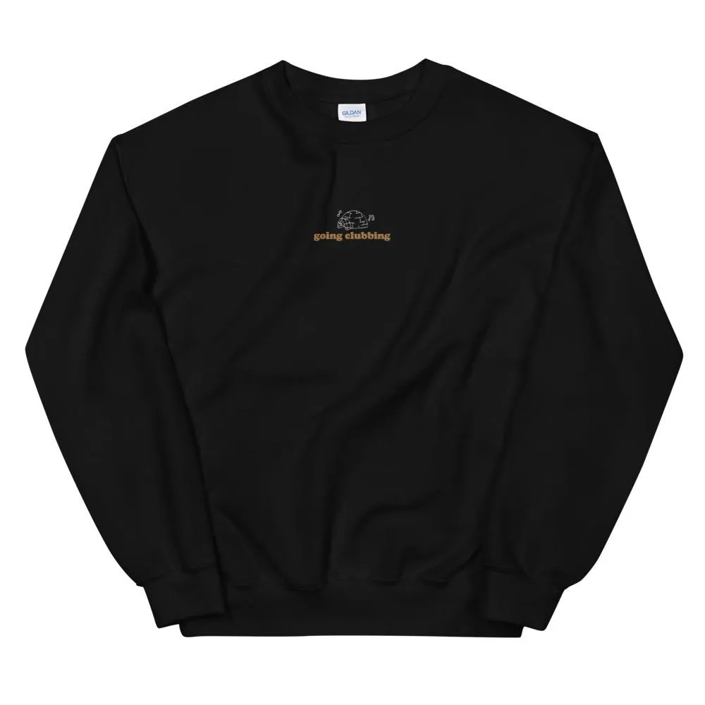 Igloo Going Clubbing | Embroidered Unisex Sweatshirt | Club Penguin