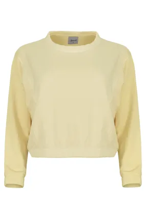 Ivy Boxy Cropped Modal Pullover - Sunny