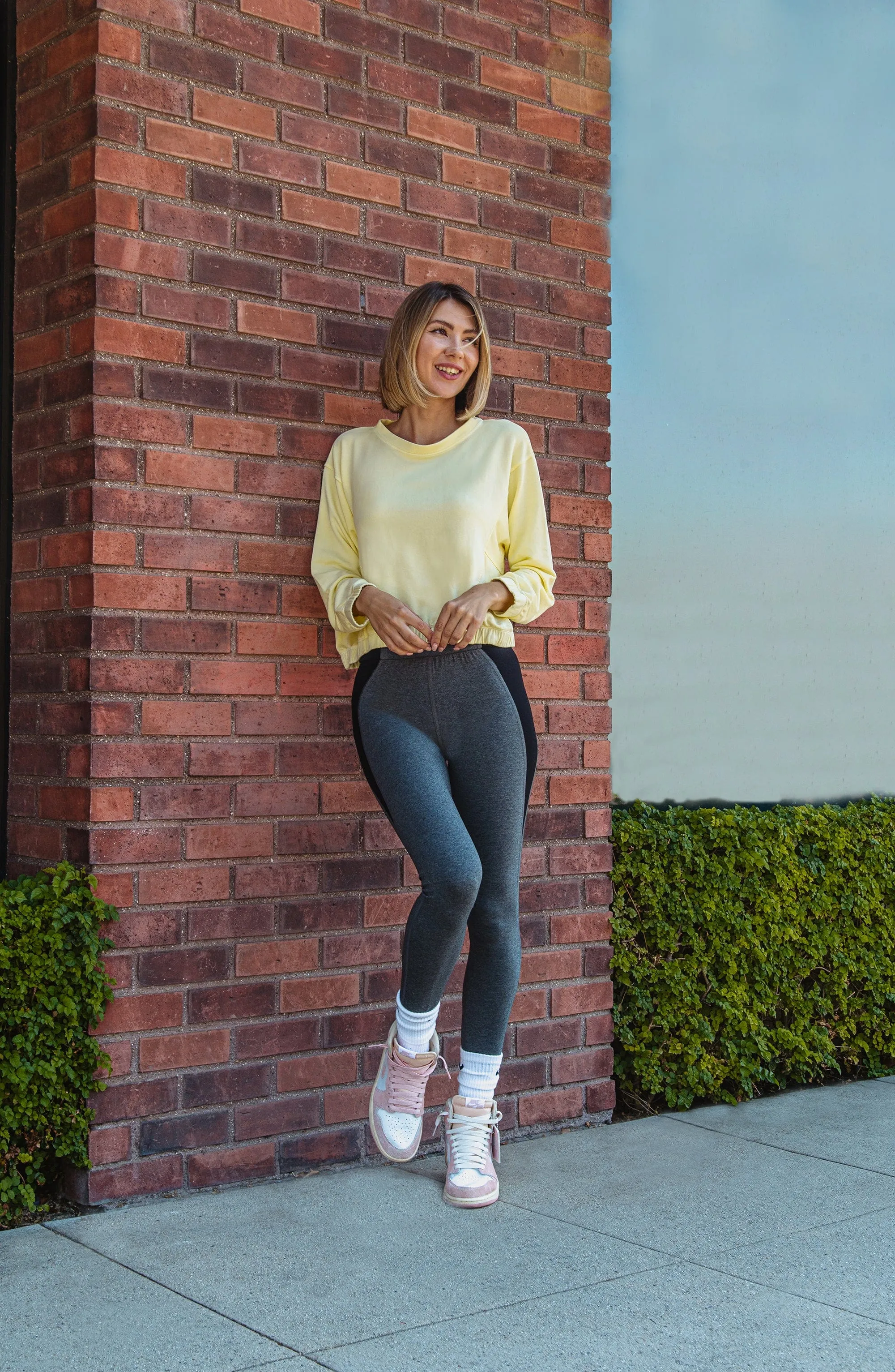 Ivy Boxy Cropped Modal Pullover - Sunny