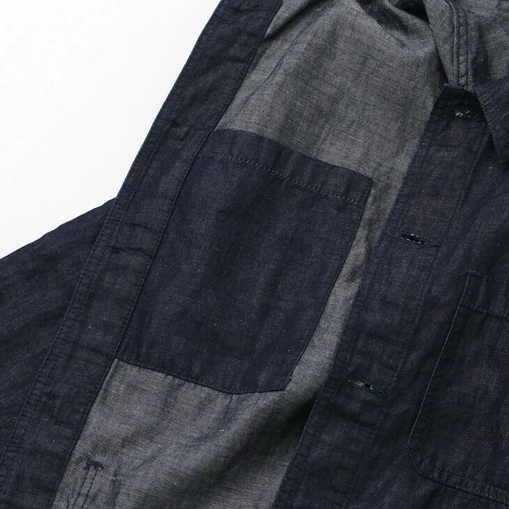 JAPAN BLUE JEANS / RJB7070 Summer French Coverall Jacket Cotton Linen Denim