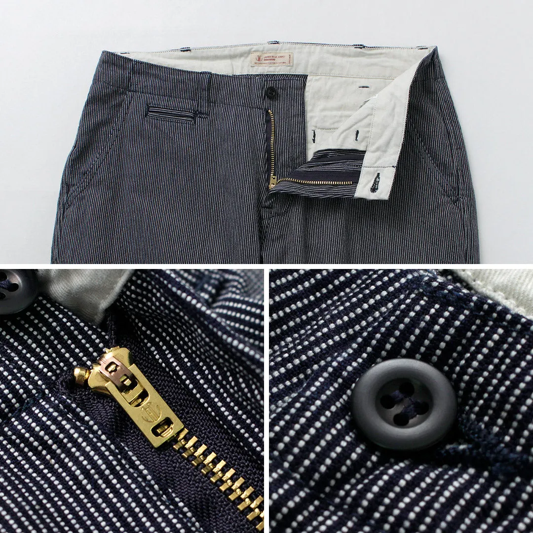 JAPAN BLUE JEANS / Wide Tapered Hickory Pants