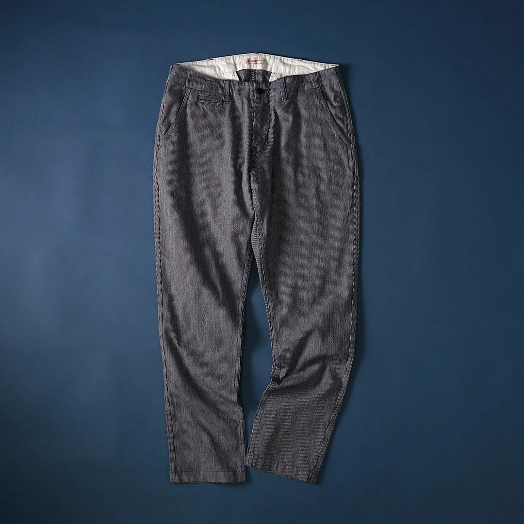 JAPAN BLUE JEANS / Wide Tapered Hickory Pants