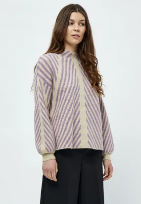 Jayda Highneck Pullover - Warm Sand Melange