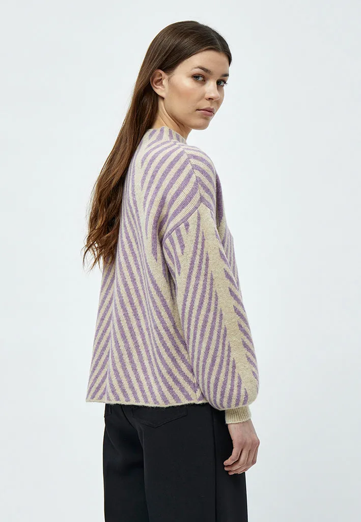 Jayda Highneck Pullover - Warm Sand Melange