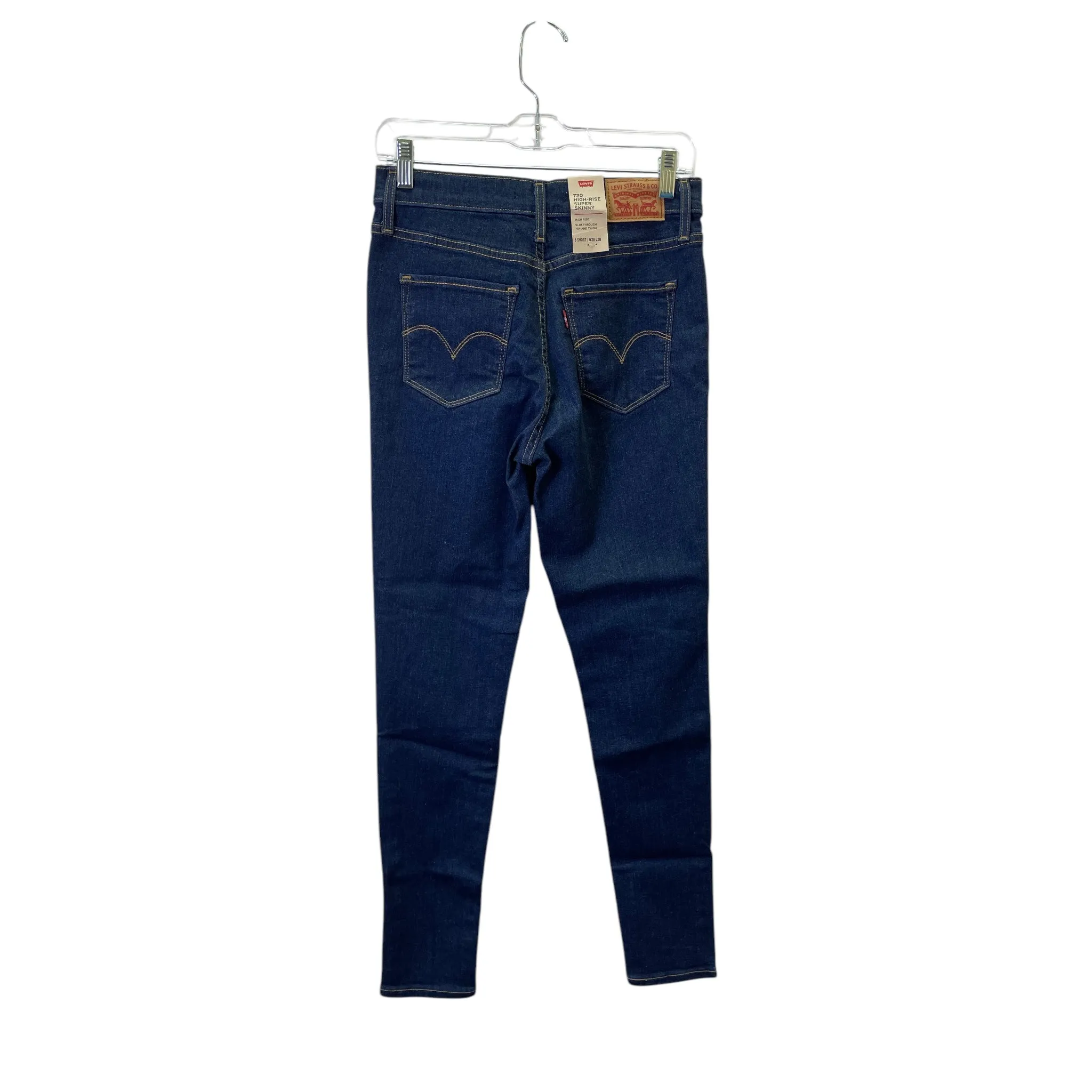 Jeans Skinny By Levis In Blue Denim, Size:6L