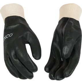 Kinco 7170 Sandy Finish PVC Knit Wrist Gloves (One Dozen)