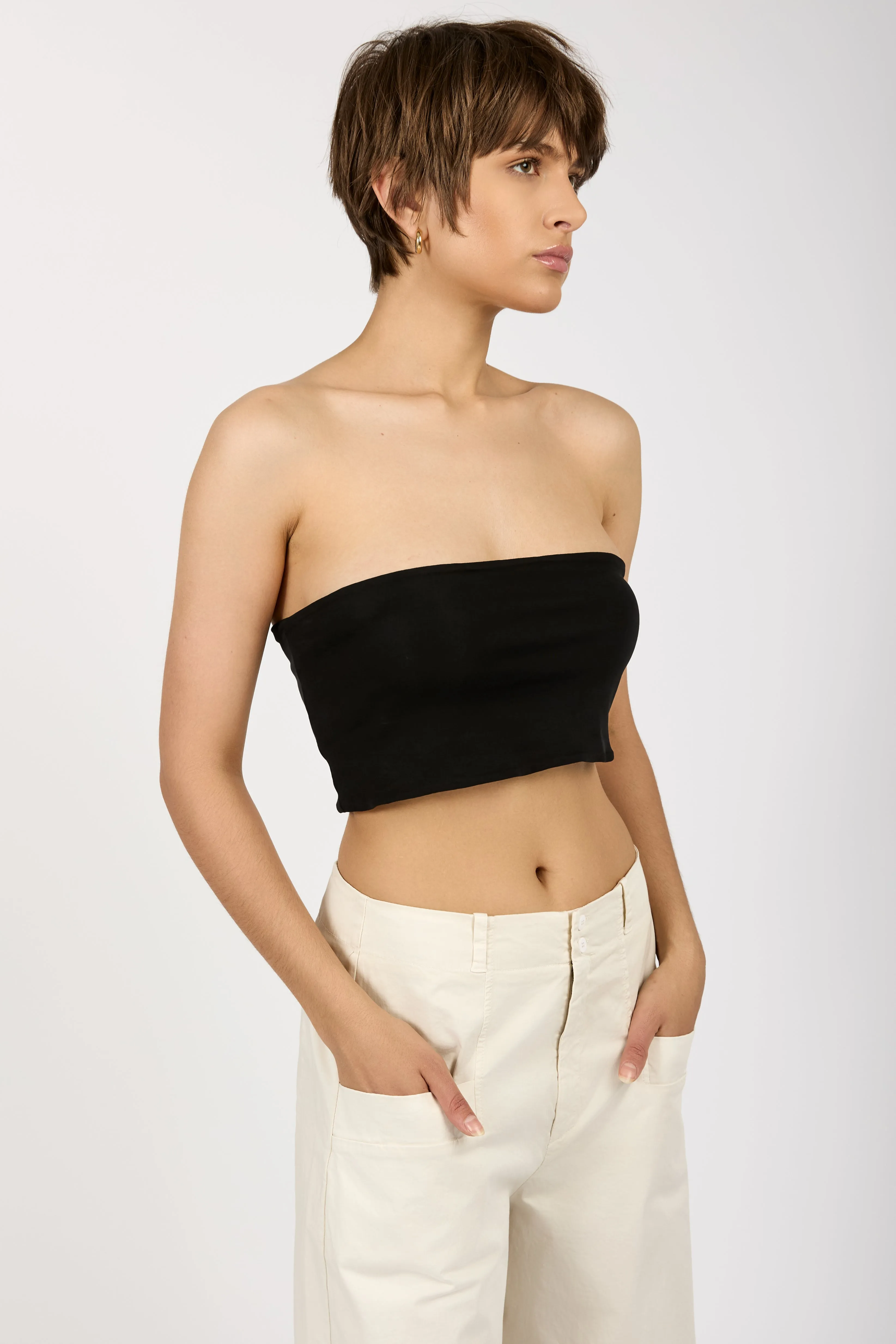 Knit Bandeau in Black