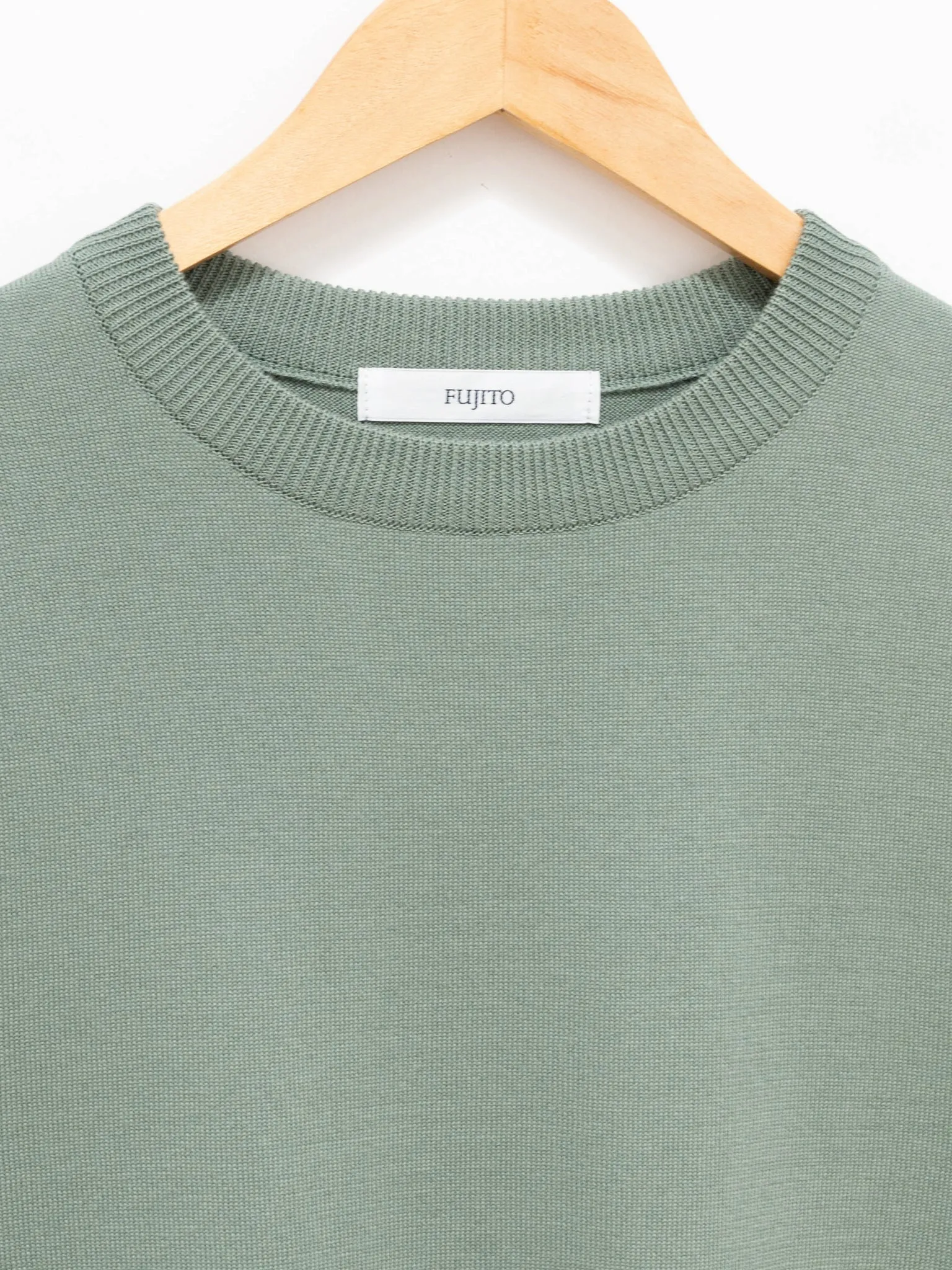 Knit T-Shirt - Matcha Green