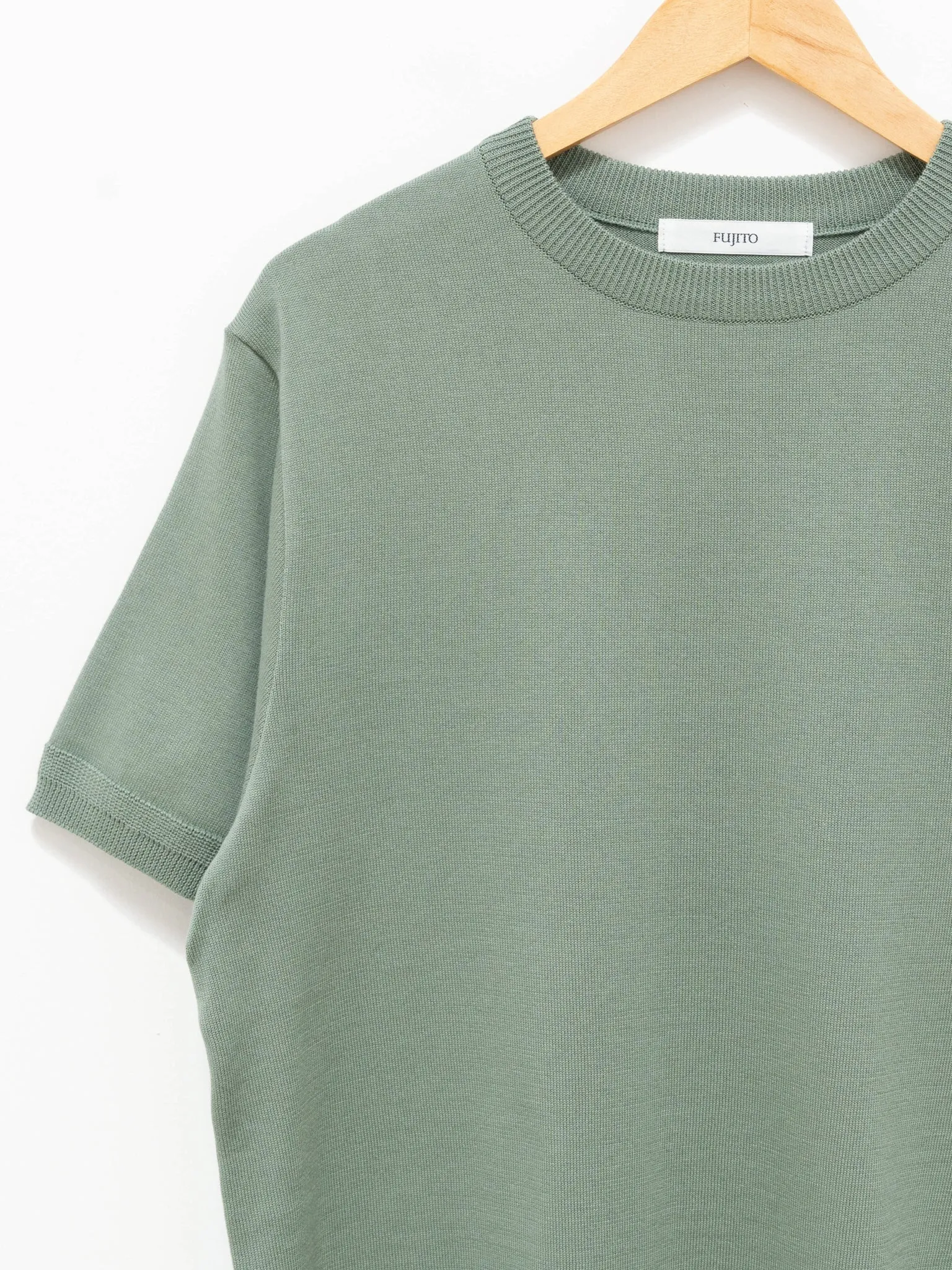 Knit T-Shirt - Matcha Green