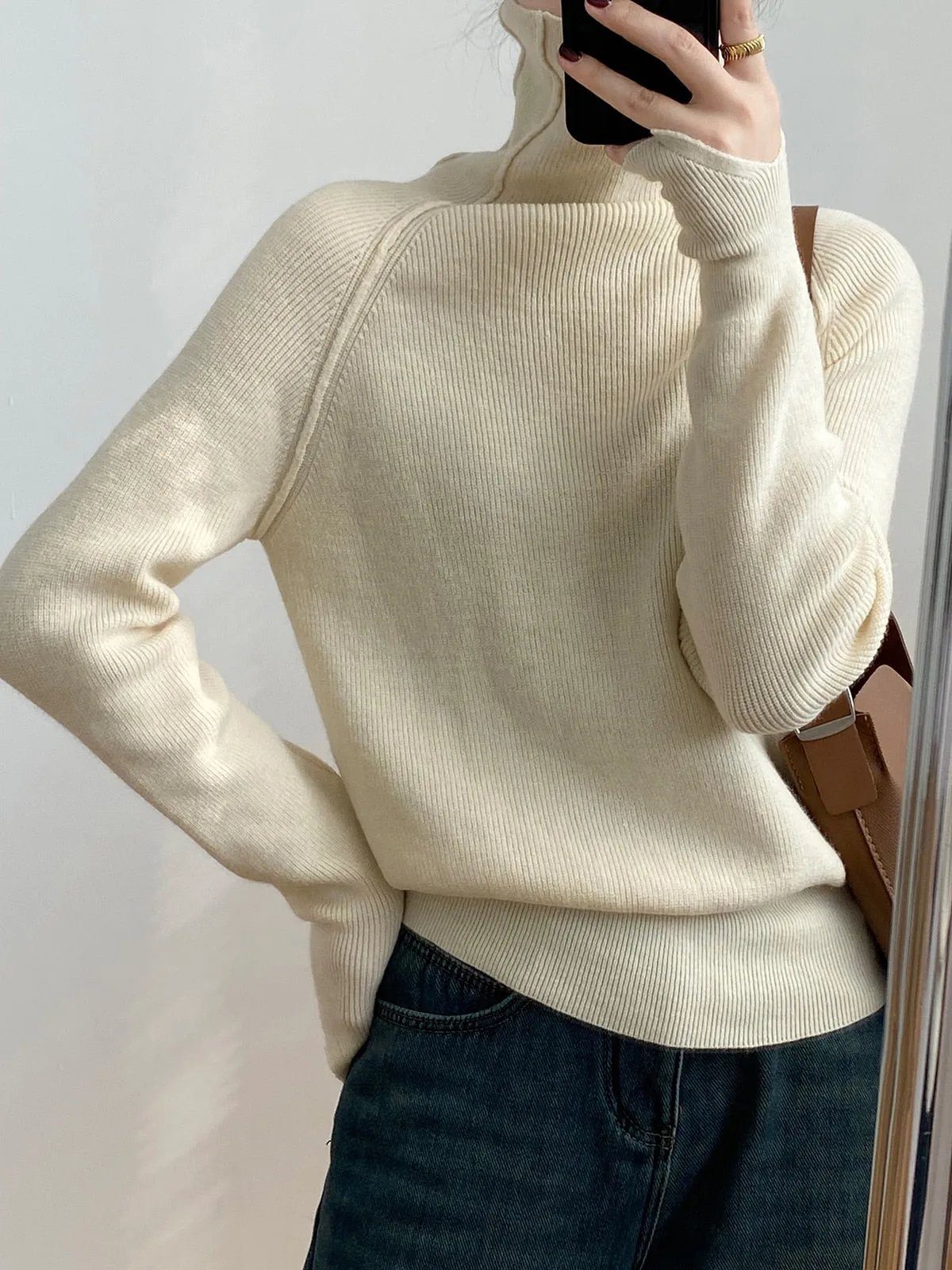 [Korean Style] 6 Color Basic Turtleneck Sweater