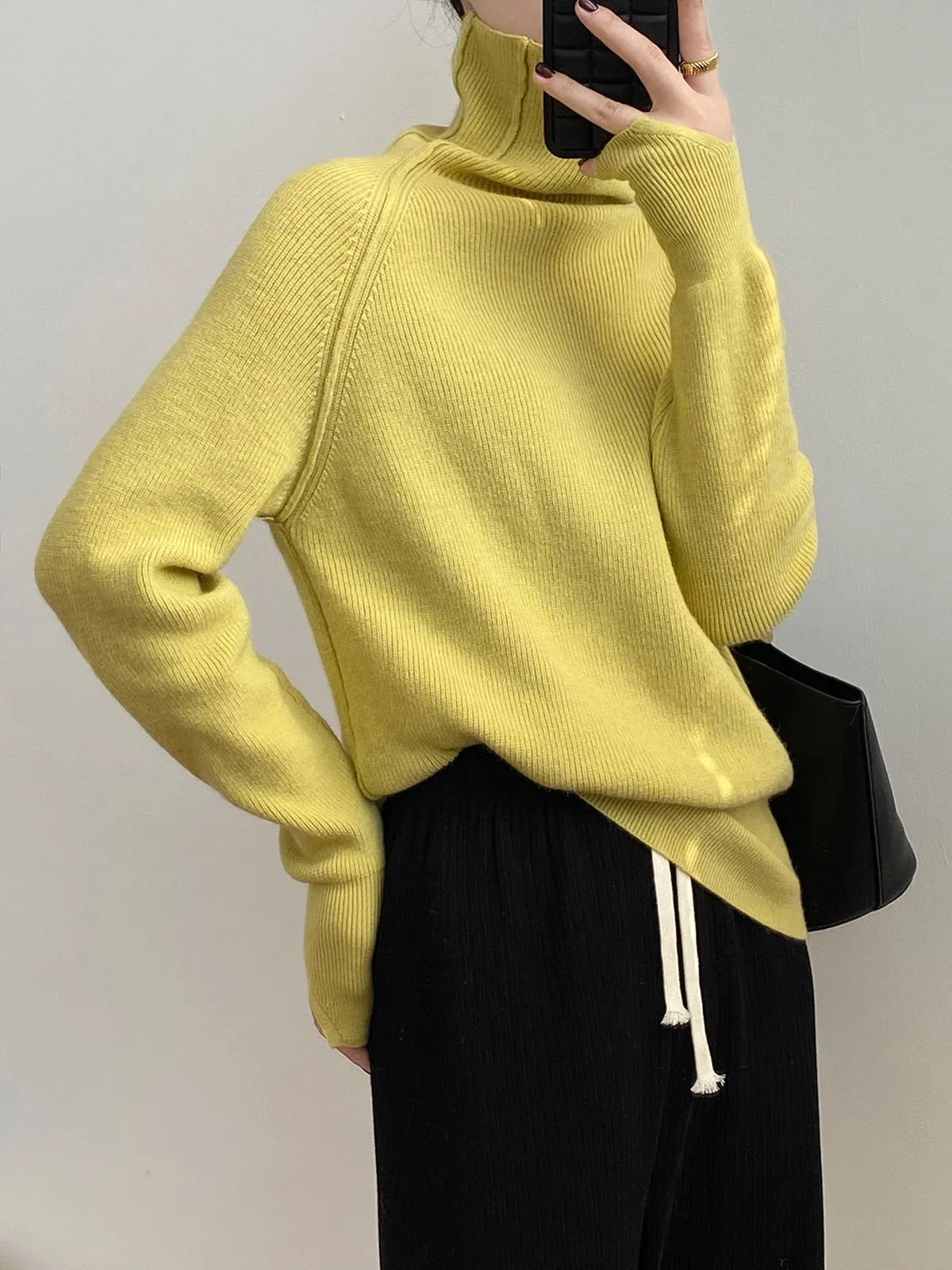 [Korean Style] 6 Color Basic Turtleneck Sweater